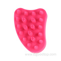 Multi-color silicone shampoo comb